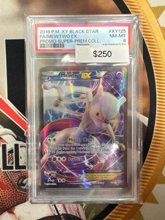 Pokémon Mewtwo EX XY125 Promo PSA 8