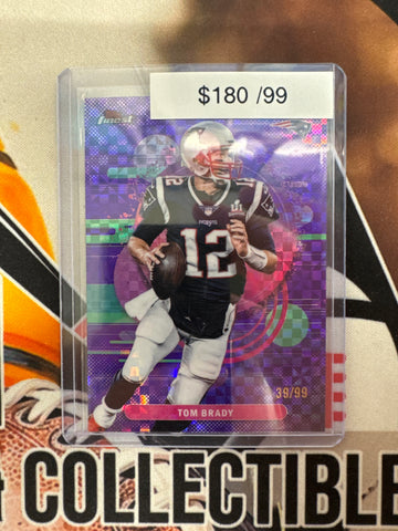 2025 Topps Finest NFL Tom Brady Uncommon Purple Geometric Refractor /99