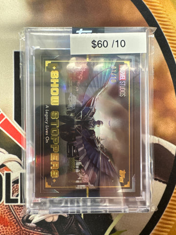2025 Topps Marvel The Collector Captain America A Legacy Lives On Show Stoppers Black Refractor /10