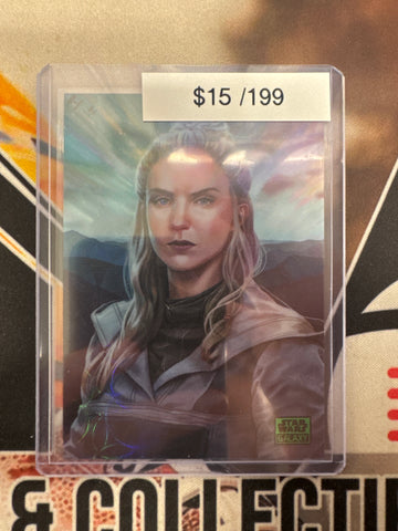 2026 Topps Chrome Star Wars Galaxy Vel Sartha Green Circle Refractor /199