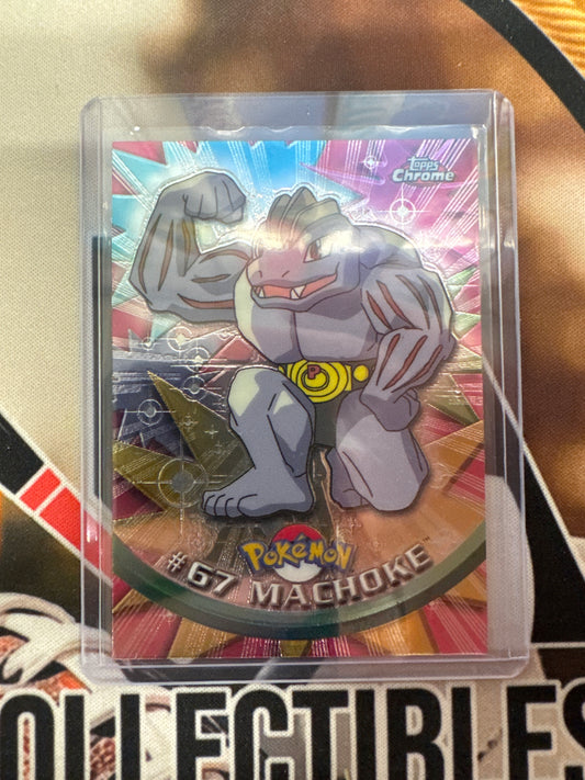 2000 Topps Chrome Pokemon Machoke TV Animation Series #67