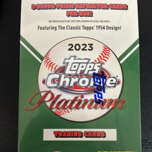 2023 Topps Chrome Platinum MLB value blaster box