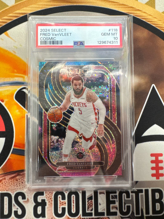 2024 Panini Select NBA Fred VanVleet Cosmic PSA 10