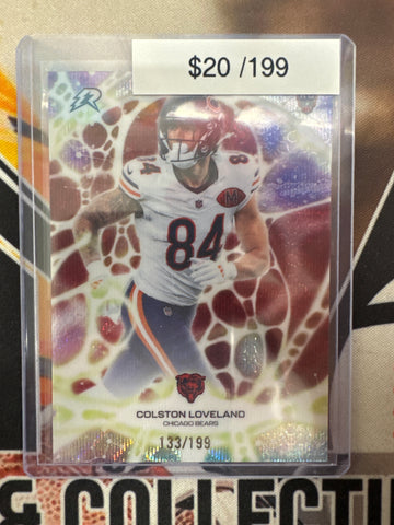 2026 Topps Resurgence NFL Colston Loveland Rookie Protonyx Red Wave Refractor /199