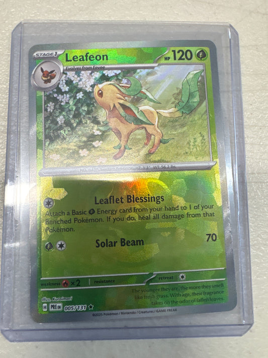 Pokemon Leafeon 005/131 master ball reverse holo