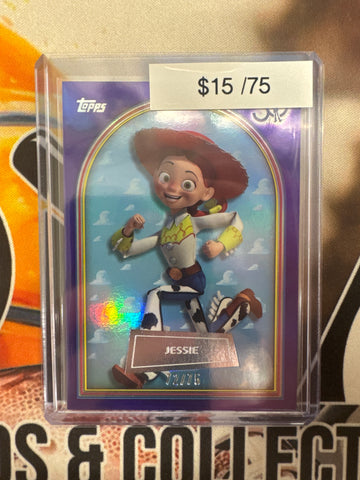 2026 Topps Toy Story 30th Anniversary Jessie Purple Foil Refractor /75