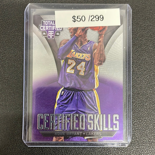 2014-15 Panini Totally Certified Kobe Bryant Certified Skills /299