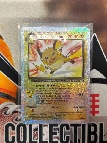 Pokemon Dark Raichu 7/110 Legendary Collection reverse holo NM
