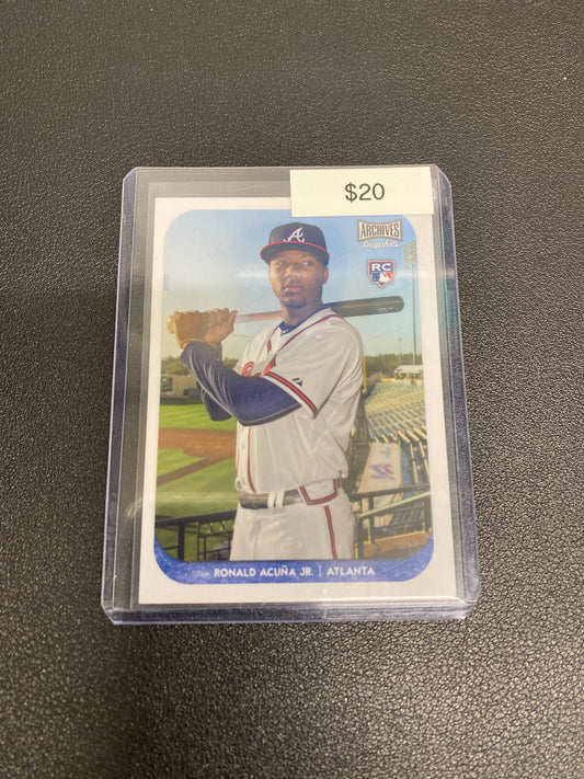 2018 MLB Topps Archives Snapshots Ronald Acuna Jr