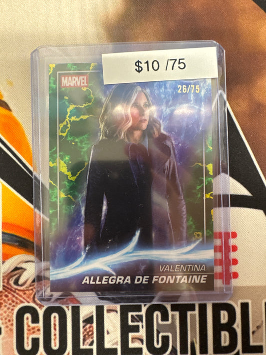 2025 Topps Chrome Marvel Studios Valentina Allegra De Fontaine Loki Refractor /75