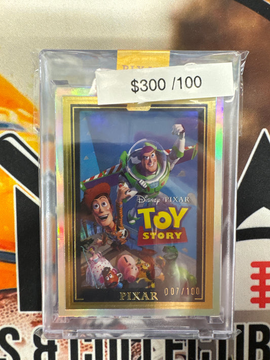 2025 Topps Disney Pixar Gold Toy Story Wall Art Refractor /100