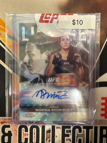 2026 Topps Chrome UFC Marina Rodriguez Chrome Lineage Autograph Geometric Refractor