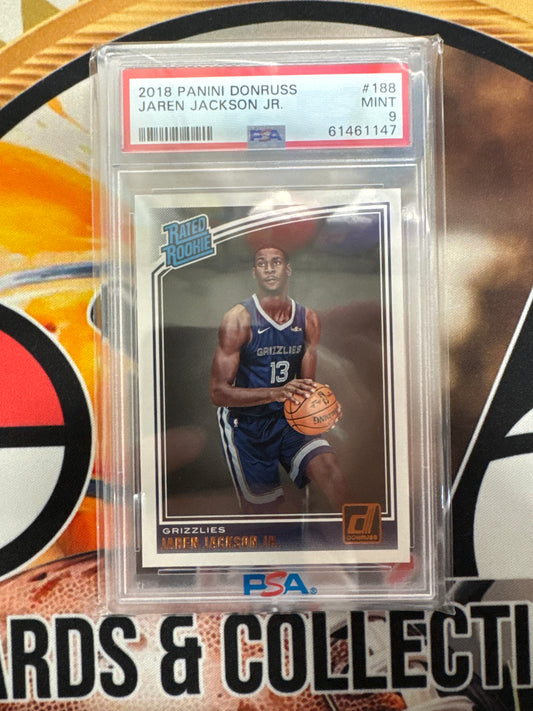 2018 Panini Donruss NBA Jaren Jackson Jr.  Rated Rookie PSA 9