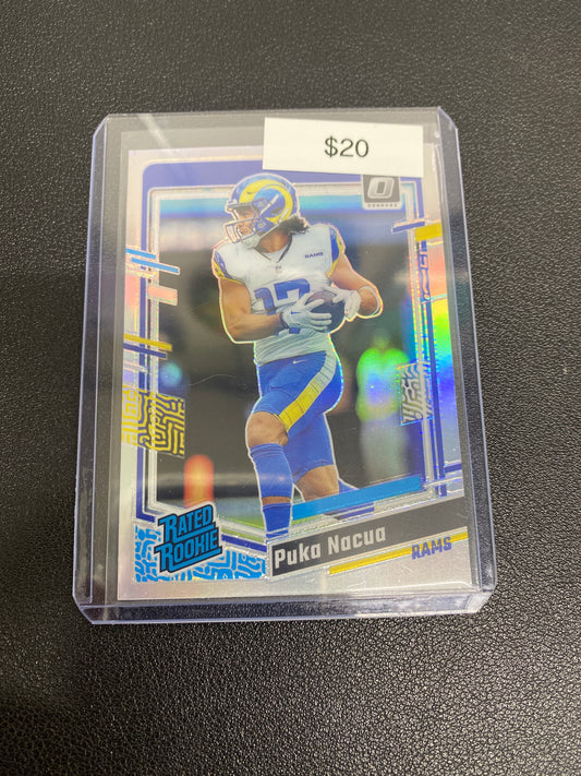 2023 NFL Donruss Optic Puka Nacua Holo Rated Rookie