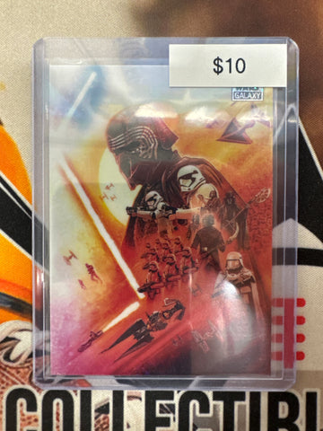 Topps Chrome Star Wars Galaxy The First Order Sparkle Refractor