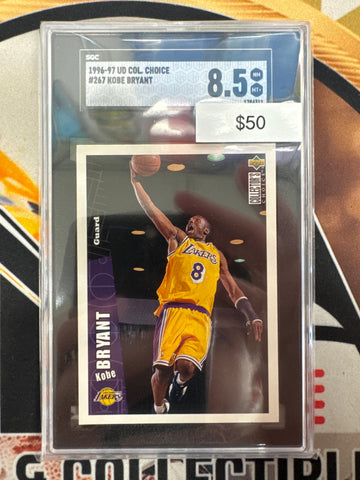 1996 Upper Deck Collectors Choice Kobe Bryant Rookie SGC 8.5
