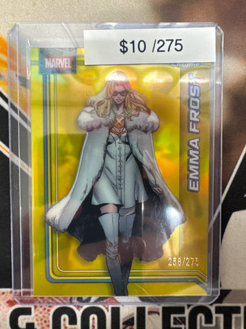 2026 Topps Chrome Marvel Emma Frost Yellow Refractor /275