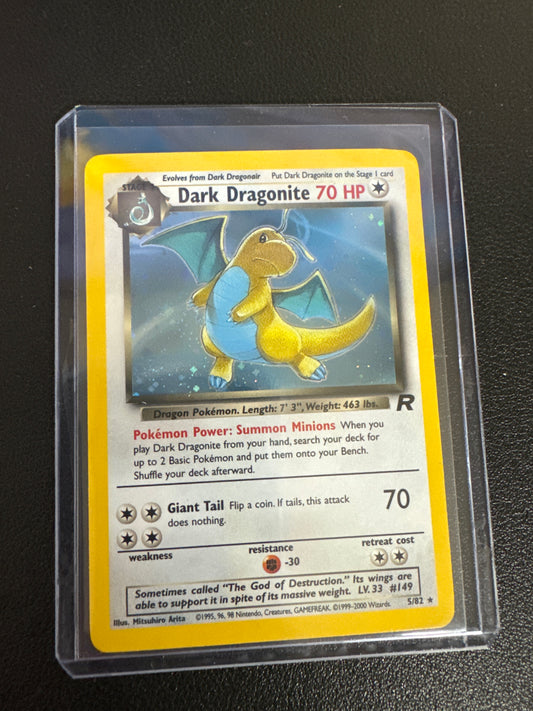 Pokémon Dark Dragonite holo Team Rocket 5/82