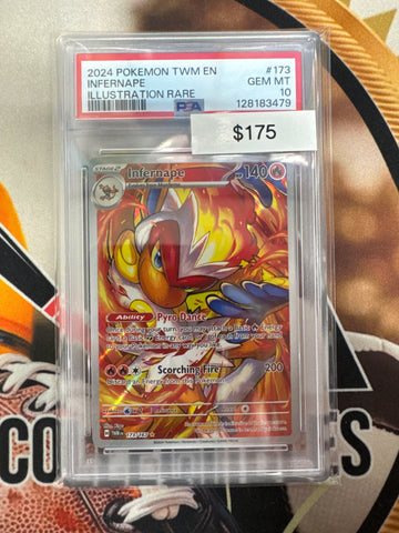 Pokémon Infernape Twilight Masquerade Illustration Rare 173/167 PSA 10