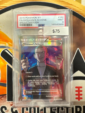 Pokemon Giovanni’s Scheme 162/162 Breakthrough PSA 9