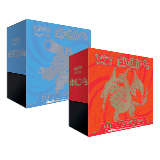 Pokémon XY Evolutions Charizard or Blastoise ETB Elite Trainer Box