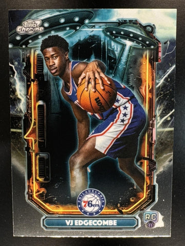 2025-26 Topps Cosmic Chrome VJ Edgecombe #ET-15 Extraterrestrial Talent RC 76ers