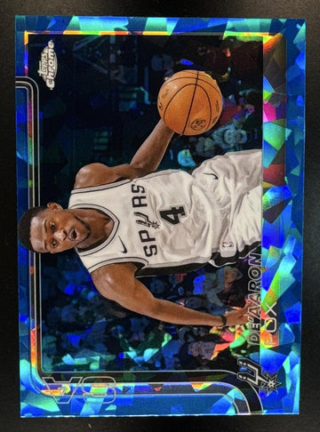 2025-26 Topps Chrome Sapphire De'Aaron Fox #233 Spurs