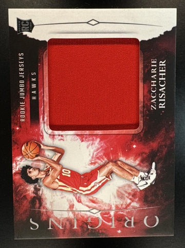 2024 Panini Origins Zaccharie Risacher #RJJ-ZAC Rookie Jumbo Jerseys MEM RC Hawks
