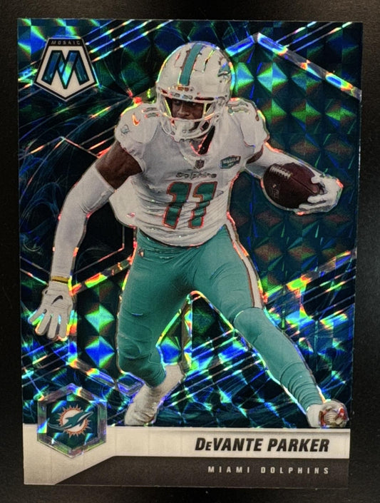 2021 Panini Mosaic DeVante Parker #126 Prizm Genesis Dolphins