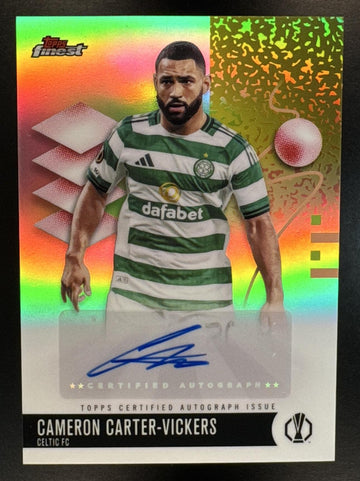 2025 Topps Finest UEFA Club Competition Cameron Carter-Vickers #BA-CC Auto Celtic