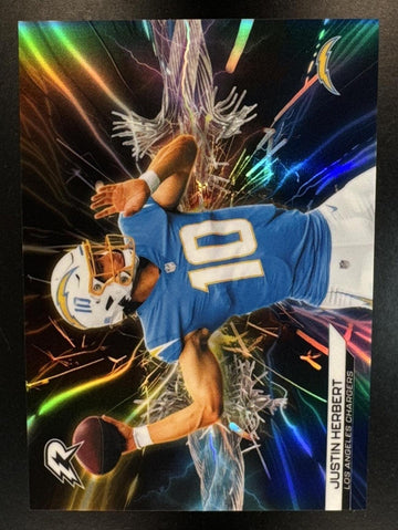 2025 Topps Resurgence Justin Herbert #W-1 Wired Chargers