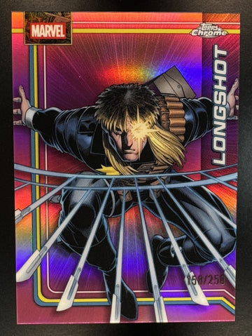 2026 Topps Chrome Marvel Comics Longshot #071 Pink Refractor 158/250
