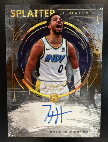 2025 Topps Motif Tyrese Haliburton #SS-TH Splatter Signatures /25 Auto Pacers