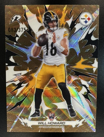 2025 Topps Resurgence Will Howard #182 Bronze Surge Refractor 83/375 RC Steelers