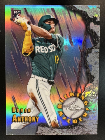 2026 Topps Chrome Roman Anthony #WC-25 Wrecking Crew RC Red Sox