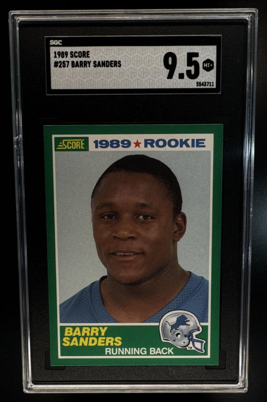 1989 Score Barry Sanders #257 RC Lions SGC 9.5