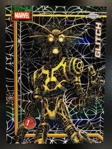 2026 Topps Chrome Marvel Comics Glitch #119 Spider-Web Refractor 056/399 RC