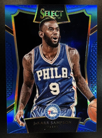 2015-16 Panini Select JaKarr Sampson #84 Concourse Blue Prizms 243/249 76ers