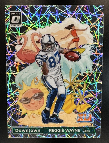 2023 Panini Donruss Optic Reggie Wayne #ID-DH Super Bowl Downtown UER Colts