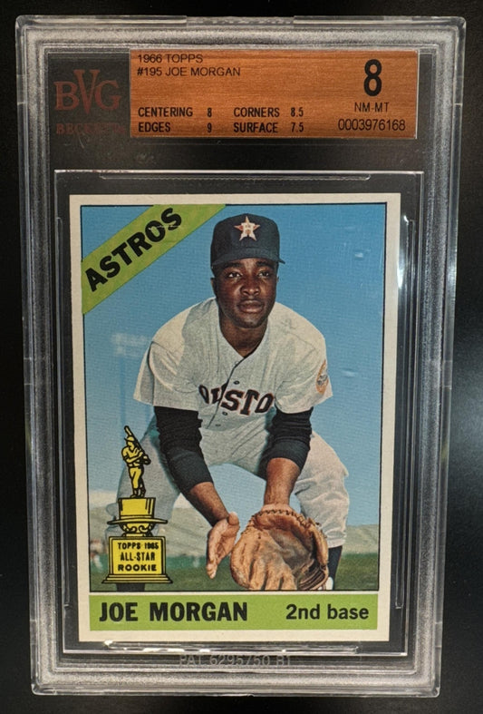 1966 Topps Joe Morgan #195 All-Star Super Rookie Astros BVG 8