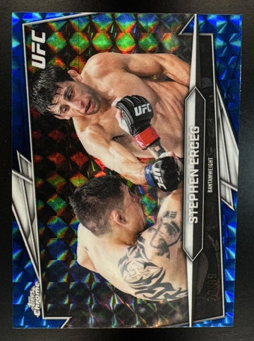 2026 Topps Chrome UFC Stephen Erceg #186 Blue Geometric Refractor 30/99