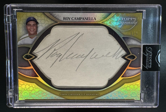 2025 Topps Dynasty Roy Campanella #DCS-RC Cut Signatures 1/1 Auto Dodgers