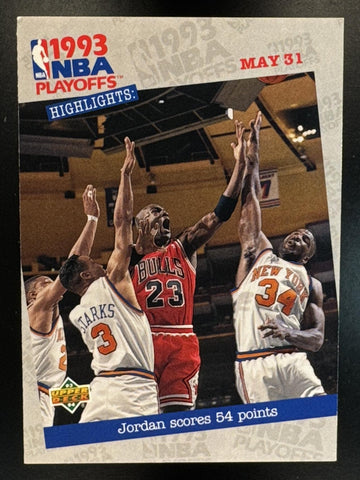 1993-94 Upper Deck Jordan Scores 54 Points #193 Bulls