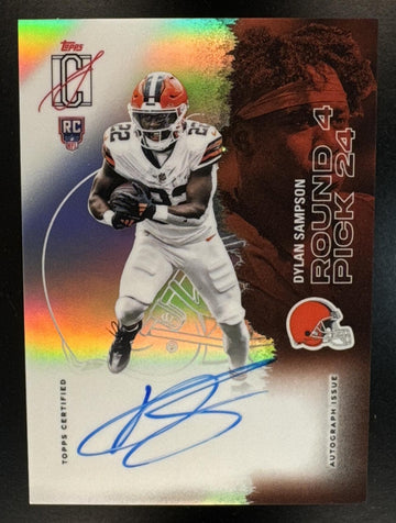 2025 Topps Signature Class Dylan Sampson #112 Rookie Chrome Auto RC Browns