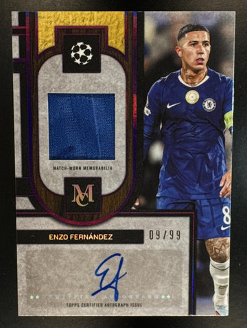 2025 Topps Museum Collection UEFA UCC Enzo Fernandez Auto Relics Amethyst /99