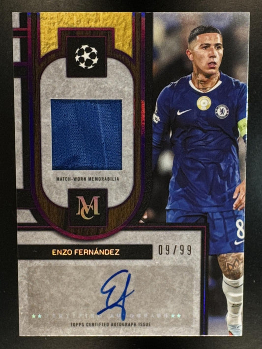 2025 Topps Museum Collection UEFA UCC Enzo Fernandez Auto Relics Amethyst /99
