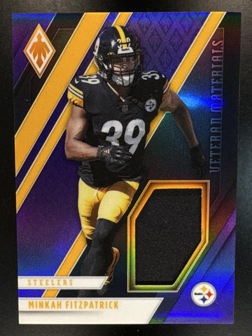 2021 Panini Phoenix Minkah Fitzpatrick #VM-MFI Veteran Materials Purple /75 MEM Steelers