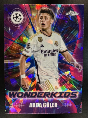 2023 Topps Chrome Sapphire UEFA Club Competitions Arda Guler #WK-1 Wonderkids Real Madrid
