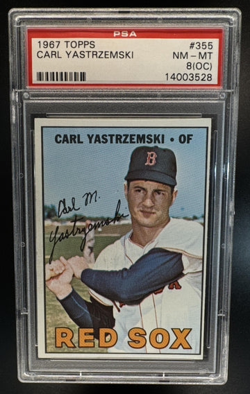 1967 Topps Carl Yastrzemski #355 Red Sox PSA 8 (OC)