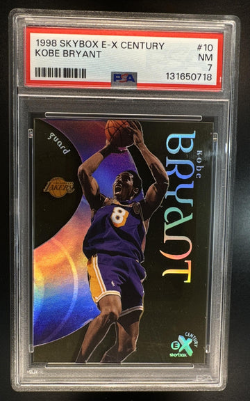 1998-99 Skybox x E-X Century Kobe Bryant #10 Lakers PSA 7